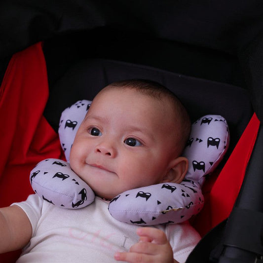 U-Shaped Infant Neck Pillow - Safe & Comfortable Support for Travel