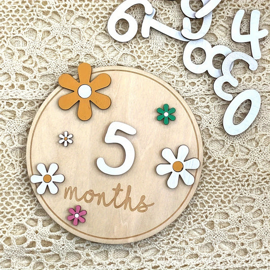 3D Milestone Cards - Double-Sided Keepsakes for First Year Memories