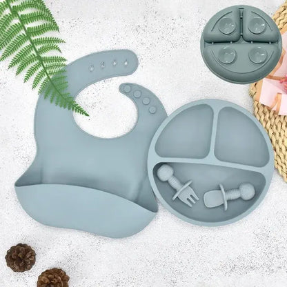 Baby Silicone Plate Set - Safe & Mess-Free Feeding for Toddlers