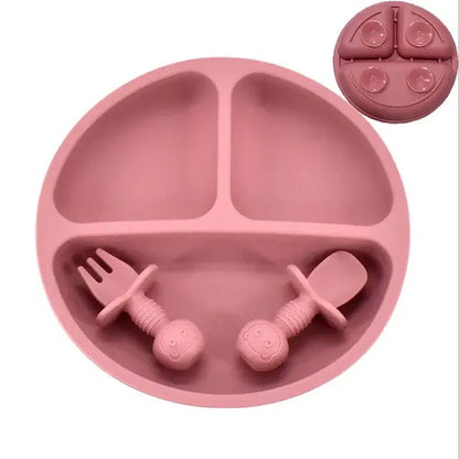 Baby Silicone Plate Set - Safe & Mess-Free Feeding for Toddlers