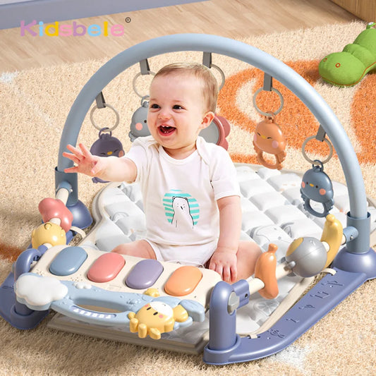 Baby Piano Play & Learn Mat - Musical Gym for Tummy Time & Crawling