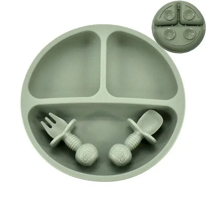 Baby Silicone Plate Set - Safe & Mess-Free Feeding for Toddlers