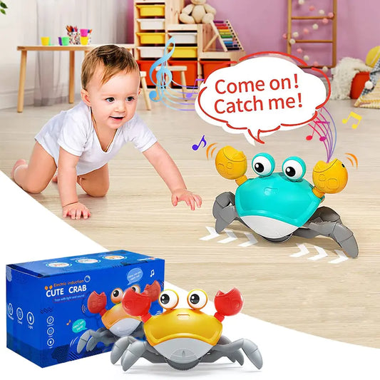 Cute Sensing Crawling Crab Toy - Fun & Interactive for Babies