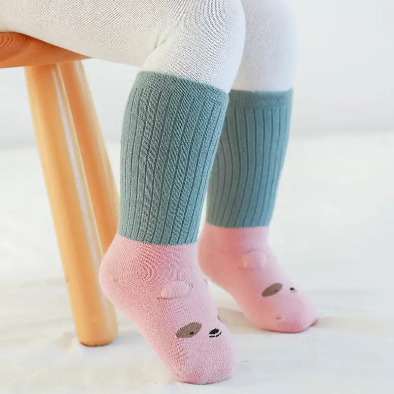 Cozy Terry Baby Floor Socks - Soft & Non-Slip for Little Feet