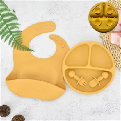 Baby Silicone Plate Set - Safe & Mess-Free Feeding for Toddlers