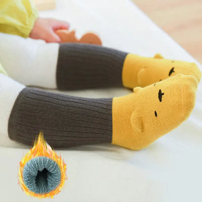 Cozy Terry Baby Floor Socks - Soft & Non-Slip for Little Feet