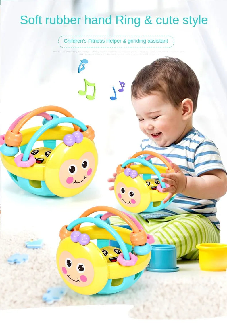 Baby Catch & Rattle Ball - Fun & Developmental Toy for 0-12 Months