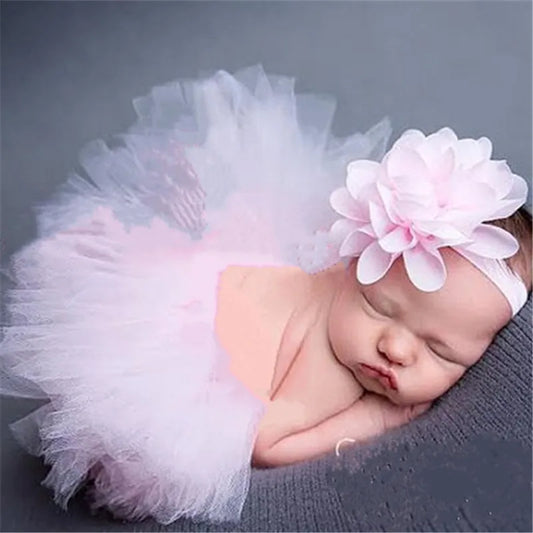 Baby Ballerina Tulle Outfit - Adorable Newborn Photography Prop