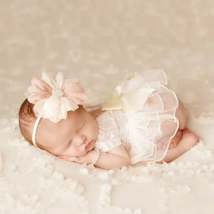 Lace Baby Romper - Elegant Newborn Photography Prop Outfit