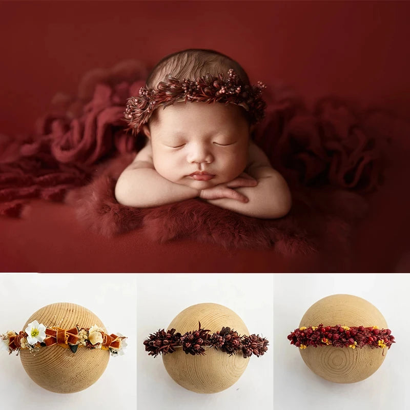 Flower Headband for Newborn Photography - Baby Girl Studio Props