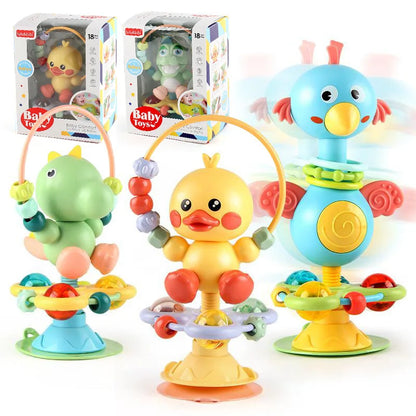 Baby Cartoon Suction Toy - Fun Sounds & Educational Play for Kids