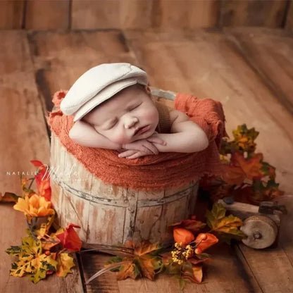 Dapper Baby Photography Outfit - Cap & Suspenders Newborn Photo Set