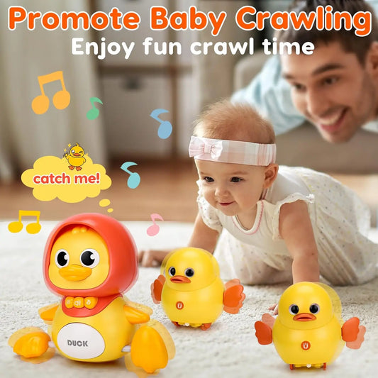 Waddles the Musical Crawling Duck - Fun Learning Toy for Babies