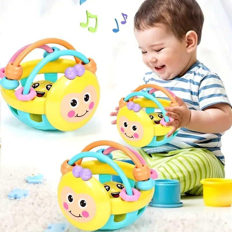 Baby Catch & Rattle Ball - Fun & Developmental Toy for 0-12 Months