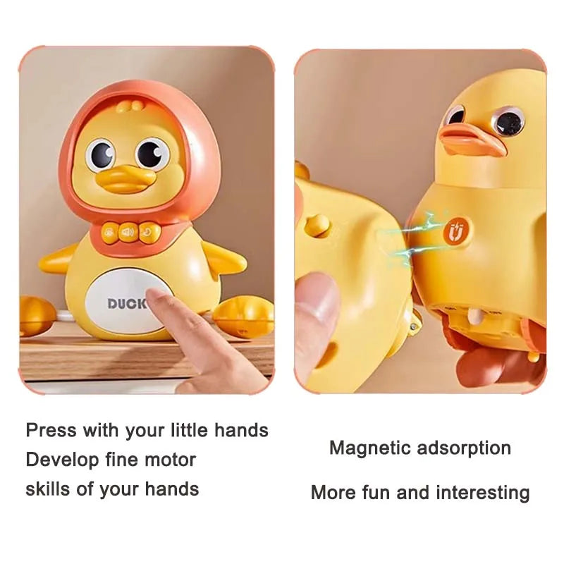 Waddles the Musical Crawling Duck - Fun Learning Toy for Babies