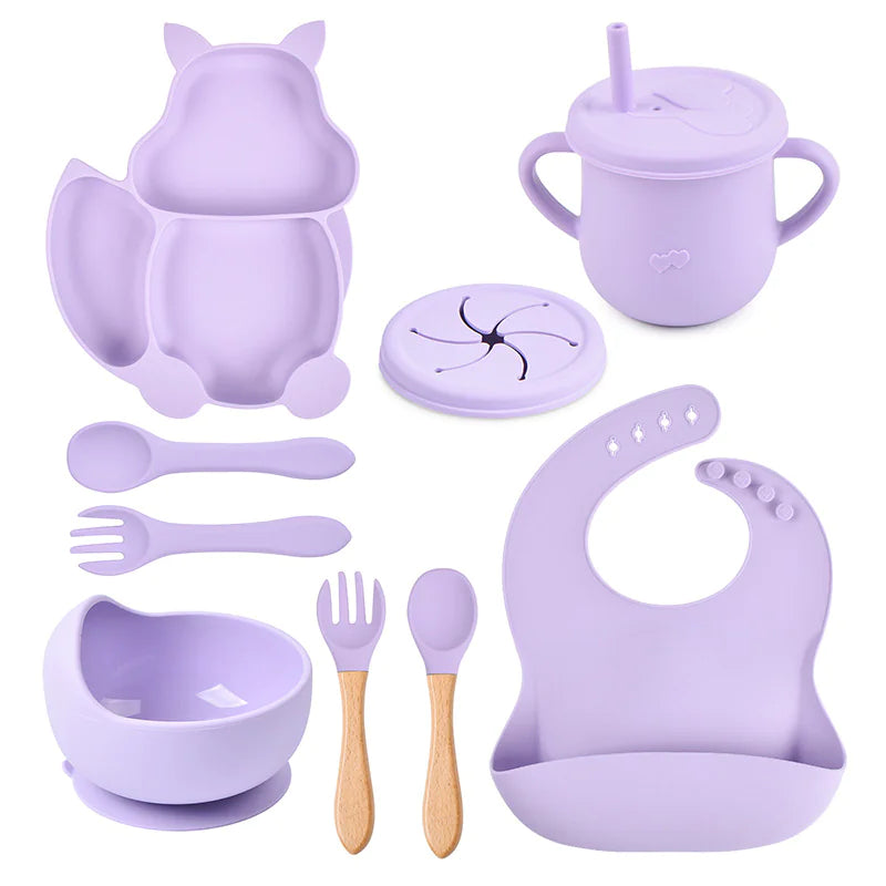 Baby Silicone Feeding Set - Safe & Easy Self-Feeding for Little Ones