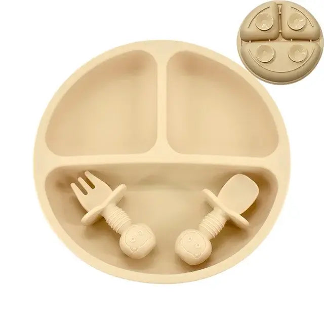 Baby Silicone Plate Set - Safe & Mess-Free Feeding for Toddlers