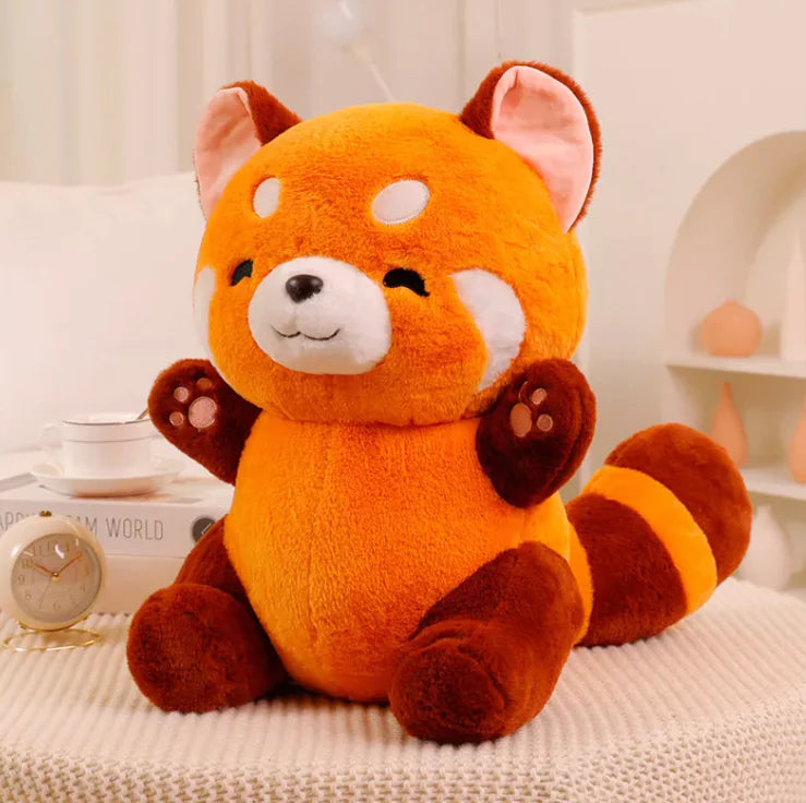 Snuggly Red Panda Plush Doll - Soft Cuddly Toy in 4 Sizes for Kids