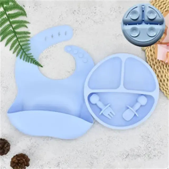 Baby Silicone Plate Set - Safe & Mess-Free Feeding for Toddlers